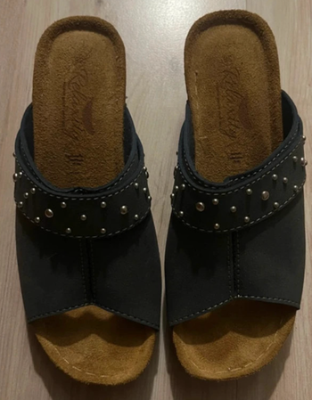 Mules en cuir