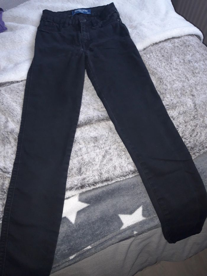 Jean fille slim noir