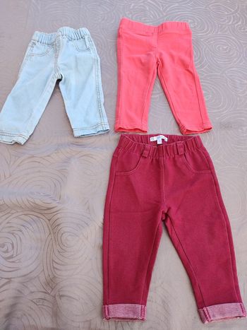 Lot de 3 pantalons 9 mois - 71 cm