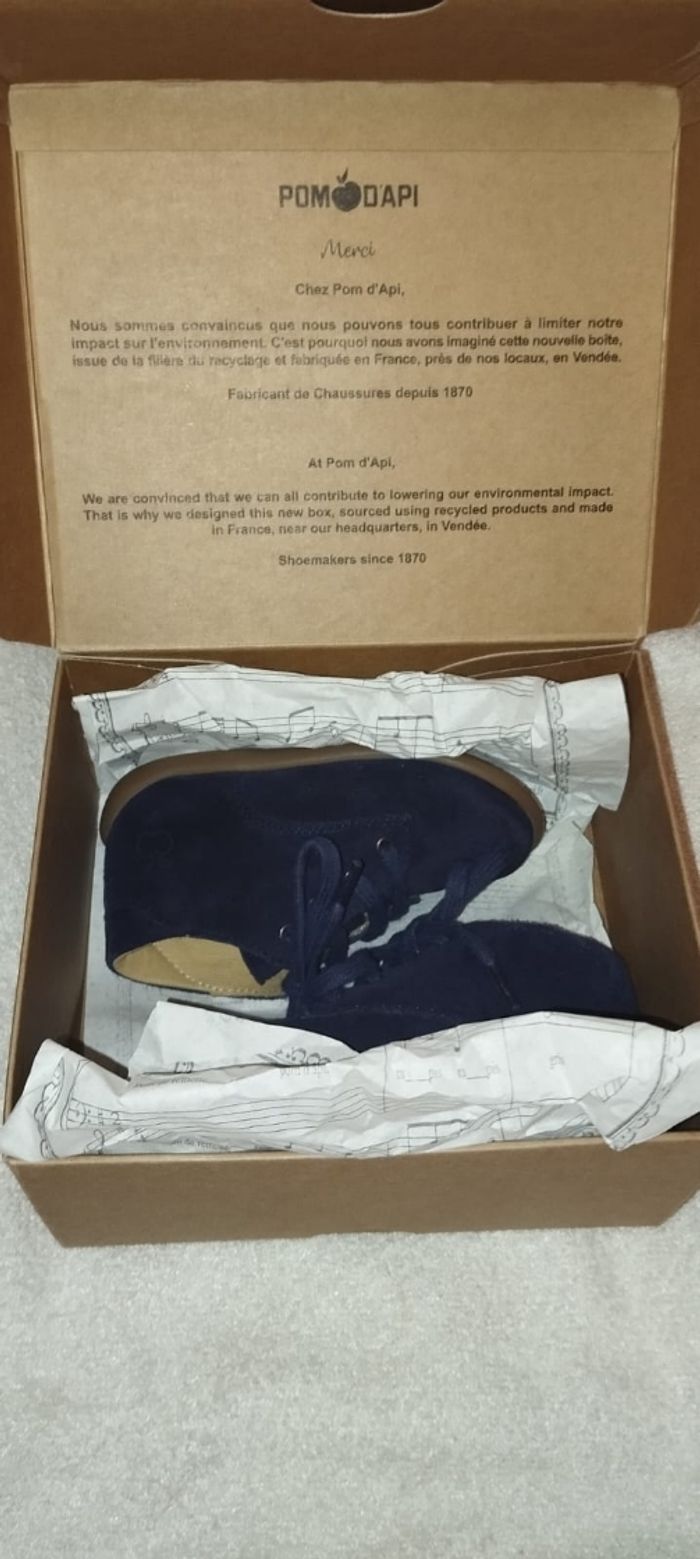 Chaussures bébé garçon taille 21 Pomdapi - photo numéro 3