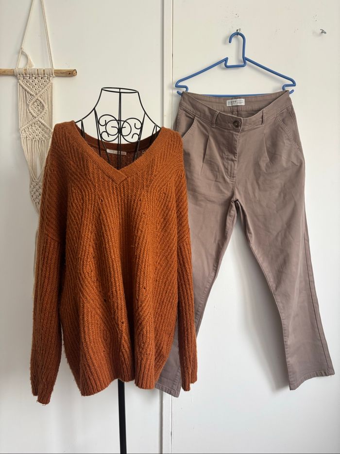 Lot ensemble pull et jeans taille L / 40 - photo numéro 6