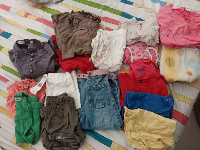 Lot vêtements filles 24 mois mi saison