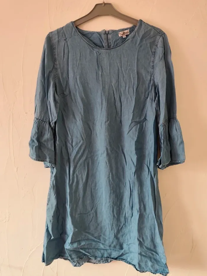 Superbe robe en jean fluide bleu up2fashion taille 42