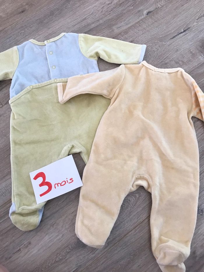 Lot 2 pyjamas 3 mois mixte - photo numéro 2