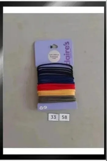 Lot de 30 élastiques de 5 couleurs différentes