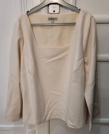 Blouse/Tee-shirt beige manches longues - H&M