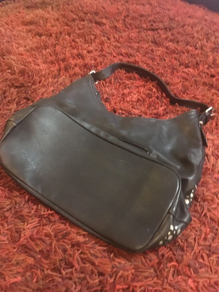 Sac à main noir et argenté - photo numéro 5
