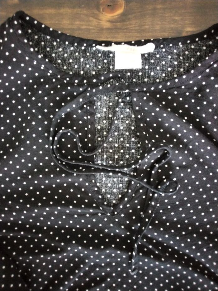 Haut noir à pois blancs - photo numéro 6
