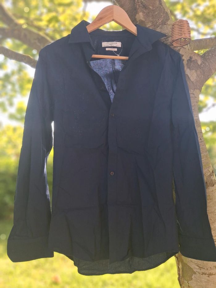 Chemise Celio bleu électrique - photo numéro 2