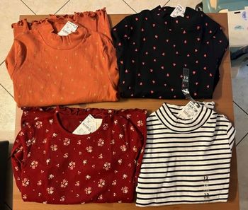 Neufs (non portés) lot Tee-shirts ml 12 ans fille