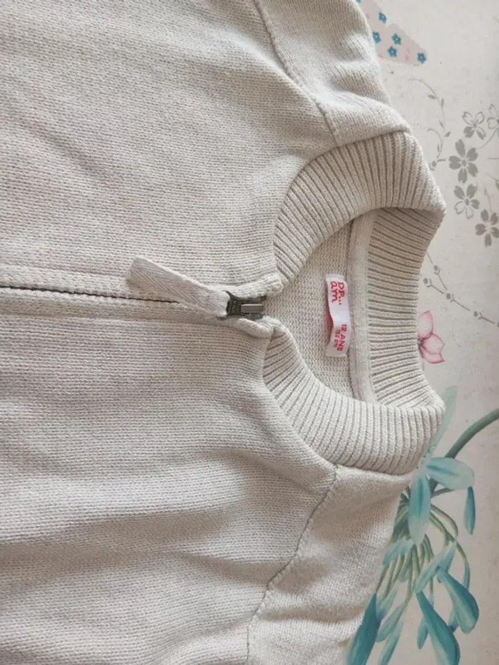 Gilet zippé 12 ans dpam - photo numéro 3