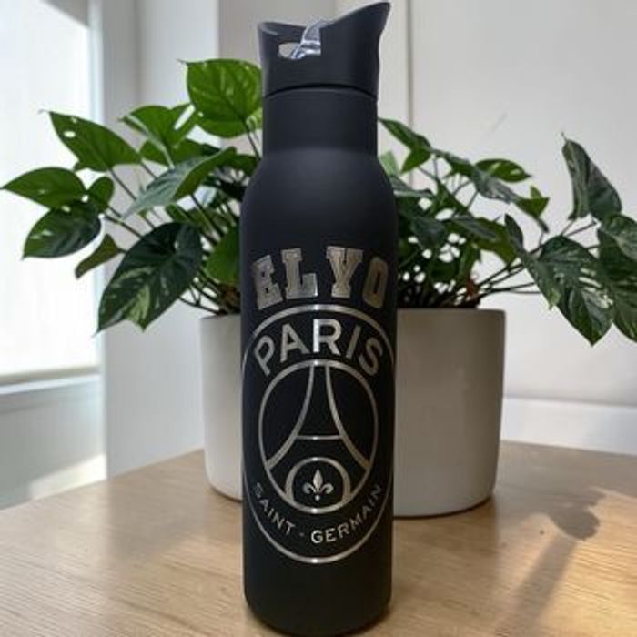 Gourde PSG Sport Avec Paille - Paris Saint germain - Noir - photo numéro 4