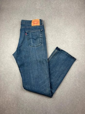 Jean pantalon coupe droite 514 levis bleu W34 L32
