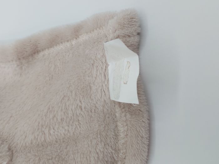 Doudou plat chien beige DOUDOU MOUCHOIR VELVET NANJING écru crème blanc cocard - photo numéro 3