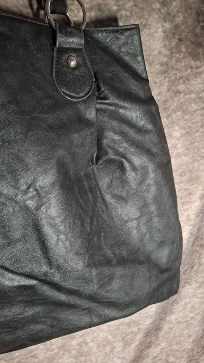 Sac effet froissé noir - photo numéro 4