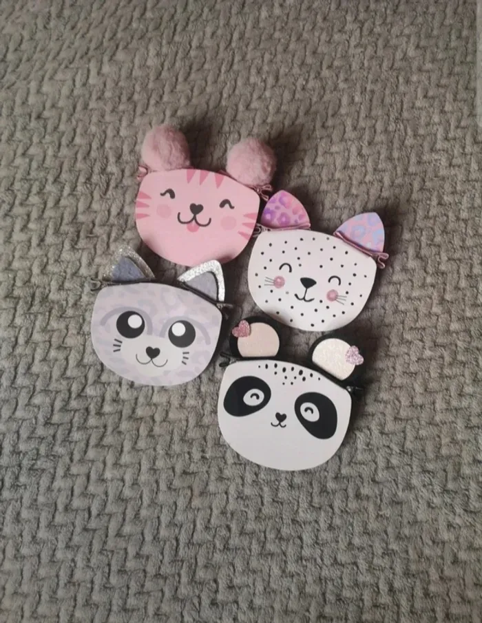 Lot de barrettes animaux