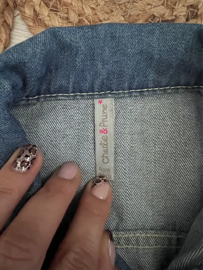 Veste jean Charlie et Prune 4 ans - photo numéro 3