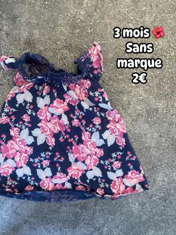 Robe 🌺 3 mois 🌺 Sans marque