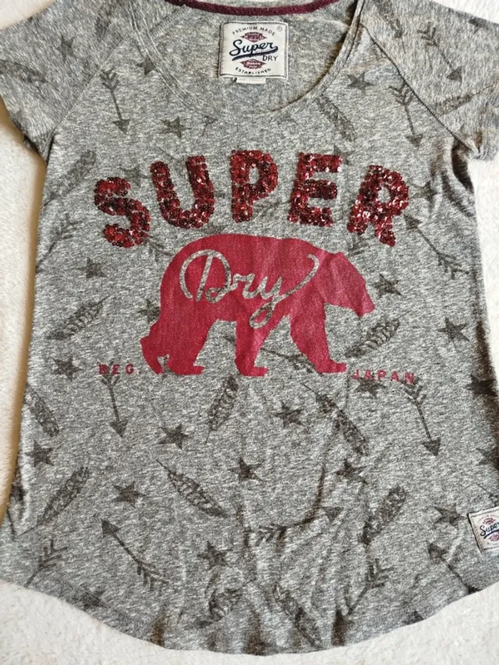T-shirt femme Superdry taille S - photo numéro 3