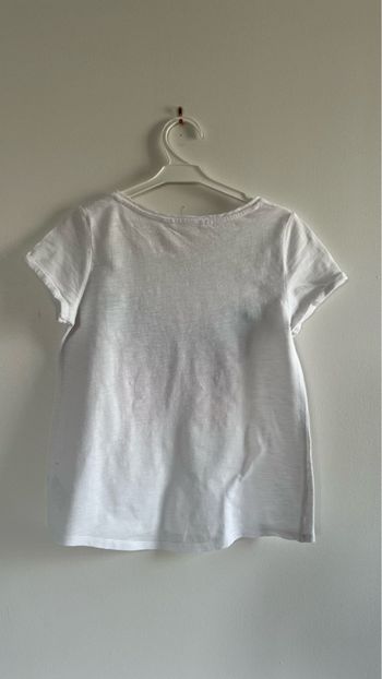 Teeshirt blanc papillon H&M 8/10 ans