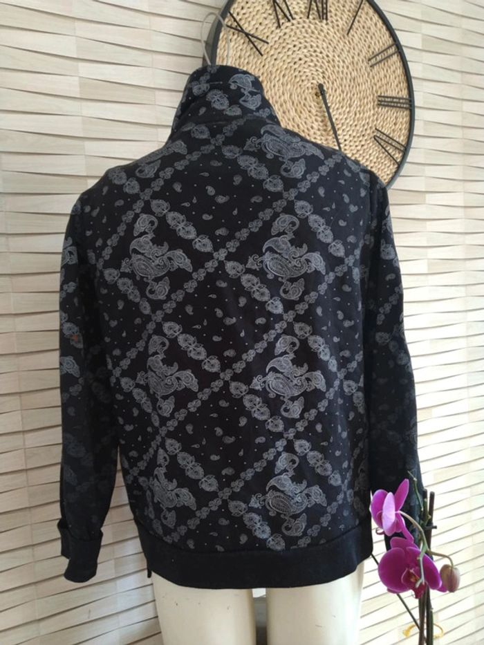 Gilet épais noir à motif - photo numéro 2