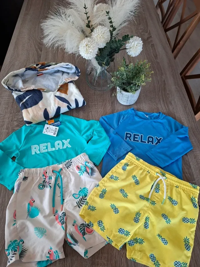 Lot de maillot de bain garçon 5 ans