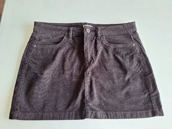 Mini-jupe en velours noire