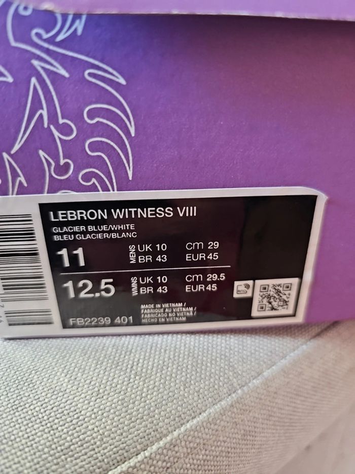 🔥Nike Lebron Witness VIII T.45🏀 - photo numéro 9