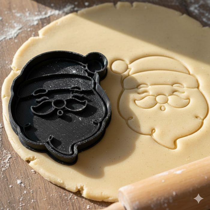 Emporte-pièce Père Noël pour biscuits et pâtisseries créatives - 8 cm