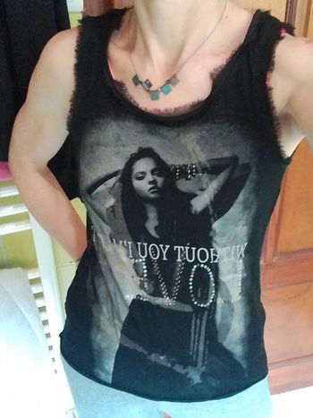 Débardeur femme noir Bershka