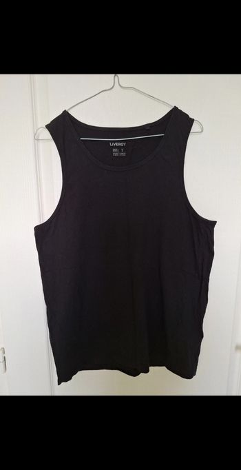 Débardeur noir basique Livergy - Taille M (38/40) - 100% coton