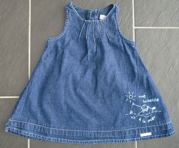 Jolie robe en jean fille 6 mois (67 cm)