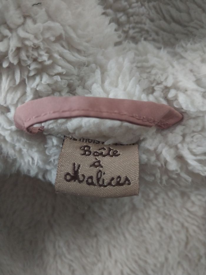 Manteau chaud rose 12M – Boîte à Malices – Doublé sherpa & capuche fourrure - photo numéro 6