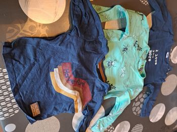 3 t shirts manches longues 6 mois