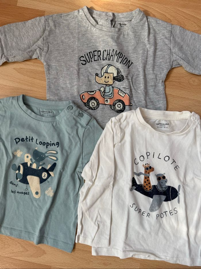 Lot 3 t-shirts garçon 2 ans - photo numéro 2