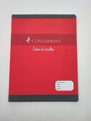 Cahier de brouillon Conquérant
