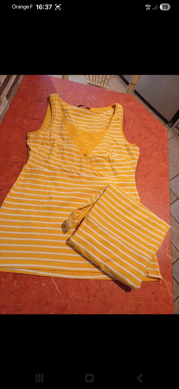 Lot de 2 débardeurs d allaitement taille 38