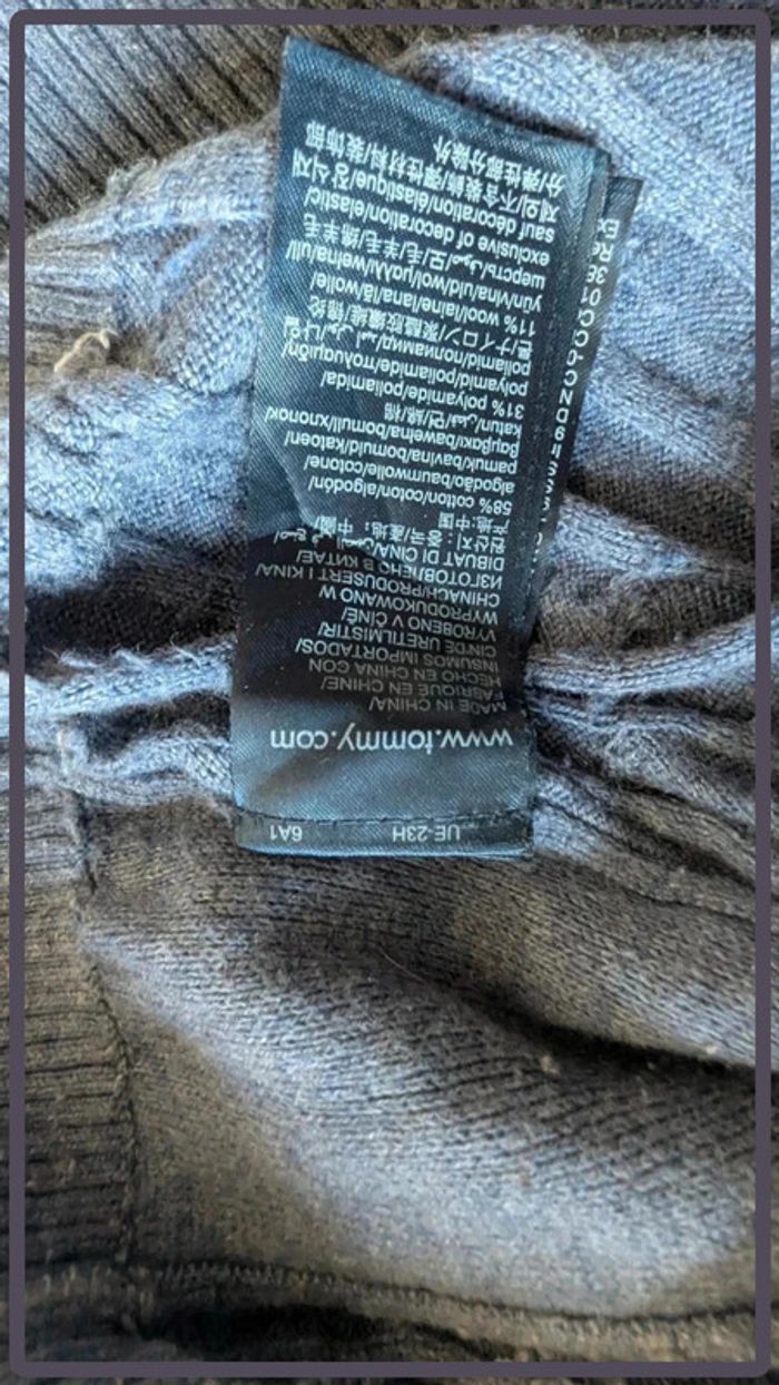 Pull Tommy Hilfiger taille S homme bleu - photo numéro 4