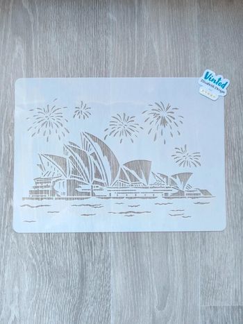 Grand Pochoir A4 de l'Opéra de Sydney
