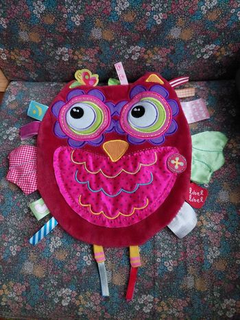 Doudou hibou chouette Label Label