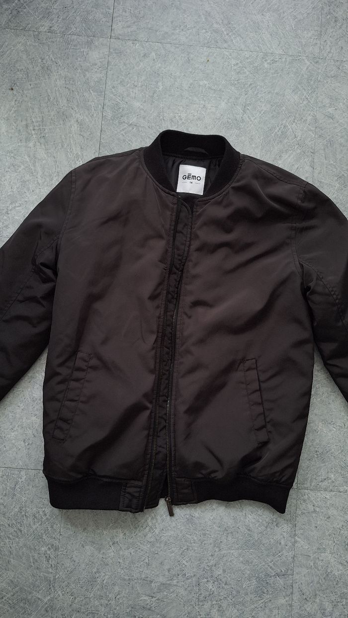 Veste noire bombers 14 ans