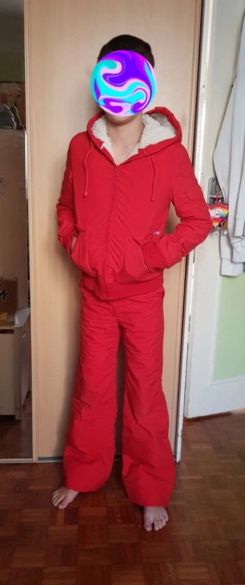 Ensemble salopette + veste vintage enfant - T. 8 / 9 ans