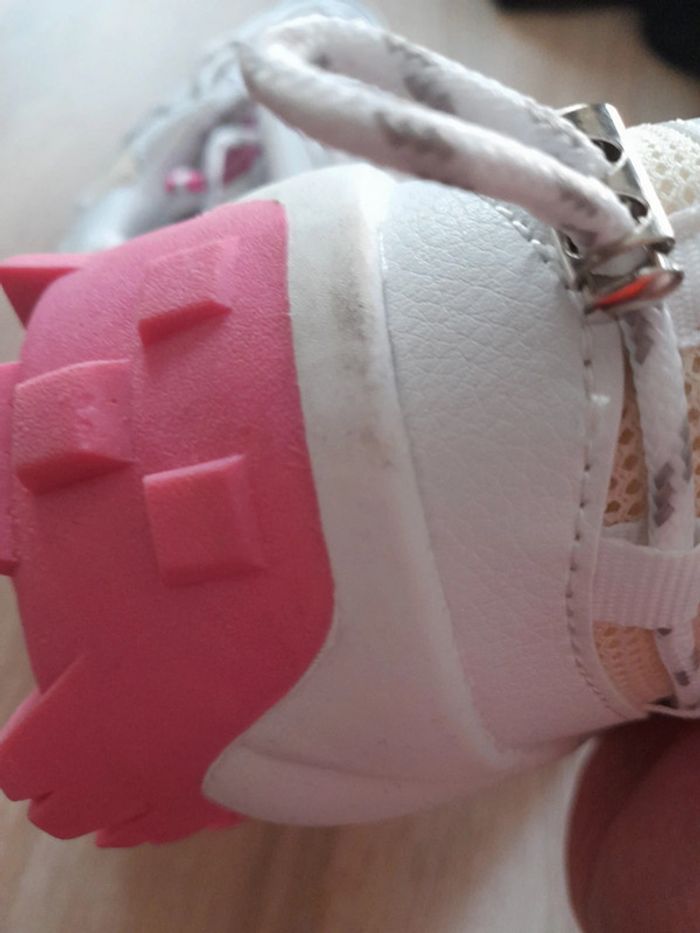 Baskets chunky blanc / fushia - photo numéro 4