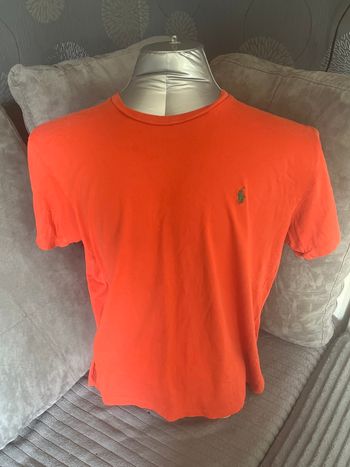 T-shirt Basique Orange Primark Garçons 7-8 Ans - Manches Courtes Coton/polyester