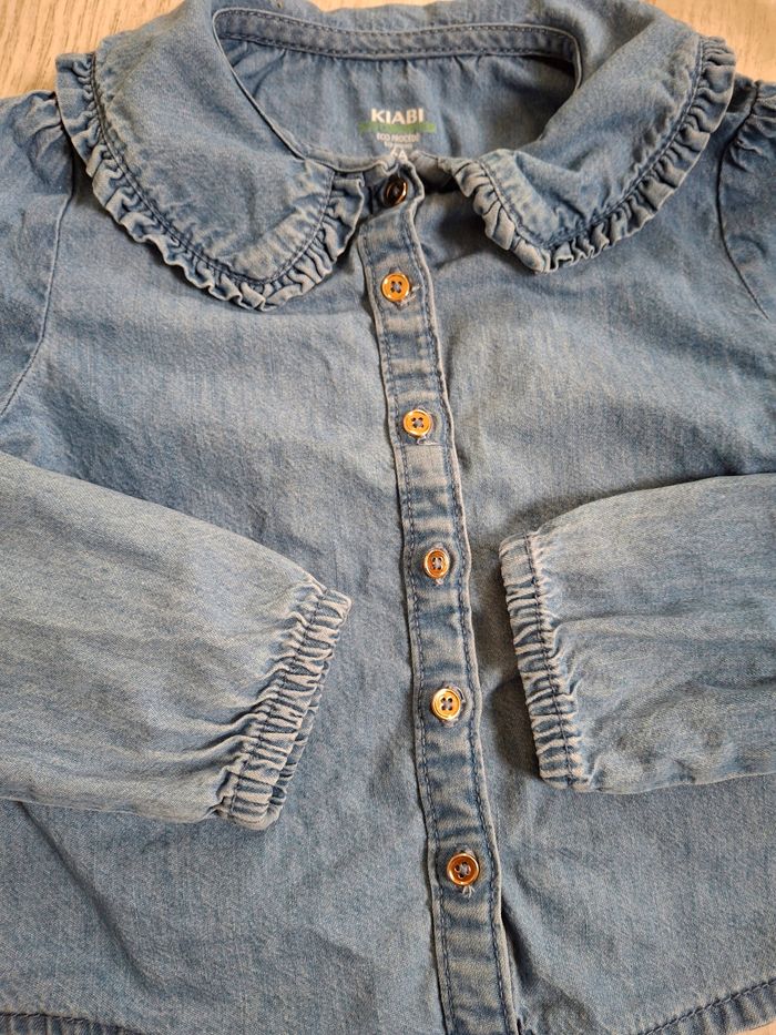 Blouse en jean  bleu fille  Kiabi – 6 ans - photo numéro 3