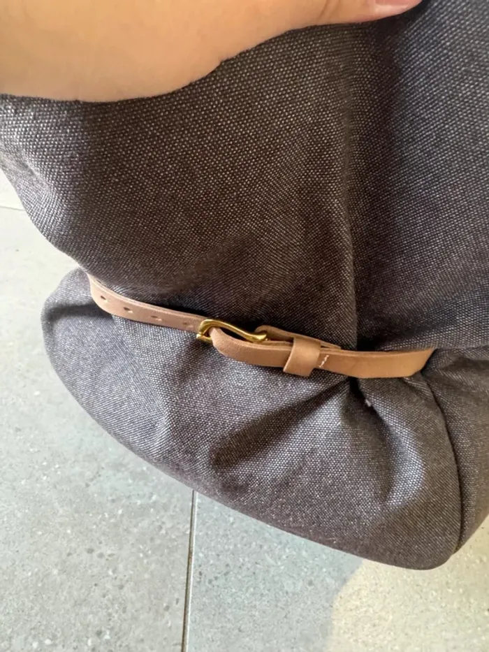 Sac fourre tout marron , très bon état, 45x30x27cm - photo numéro 2