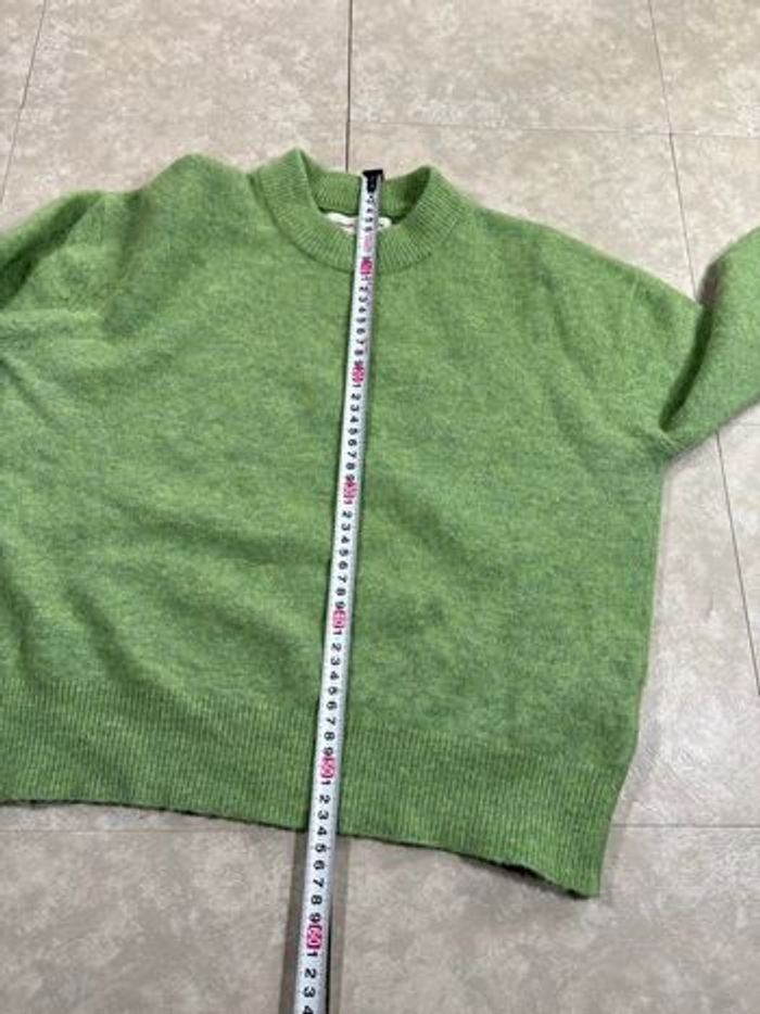 sweat/pull col rond à manches longues Samsøe Samsøe vert S laine - photo numéro 9