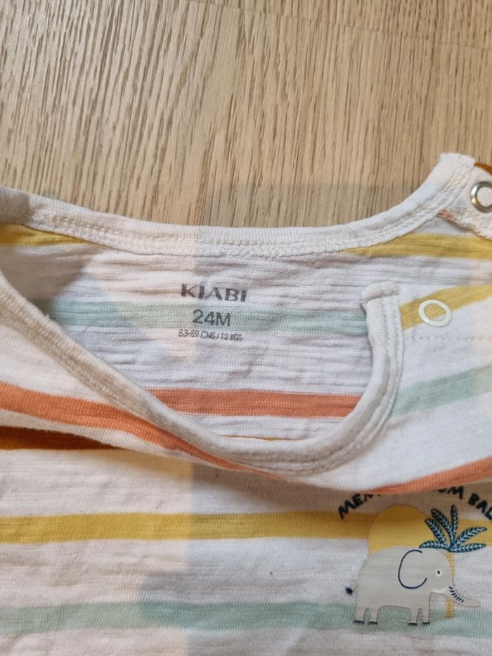 Ensemble t shirt et short 24 mois - photo numéro 2