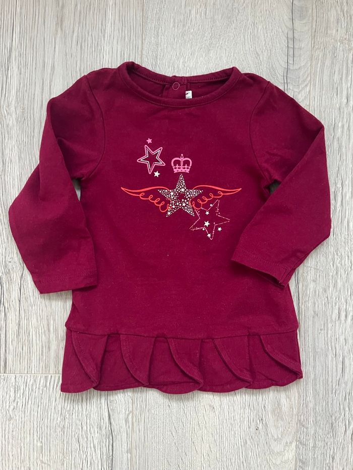 Ensemble fille Prémaman – 6 mois – Tunique à volants + legging 🎀 - photo numéro 2