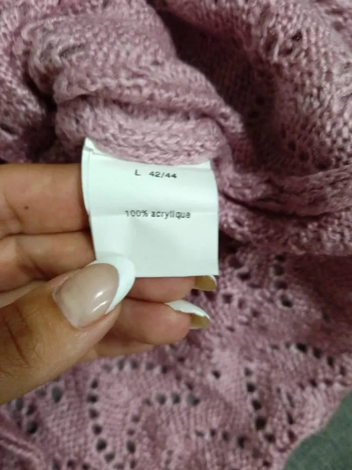 C19 pull rose evelyne miler L - photo numéro 4